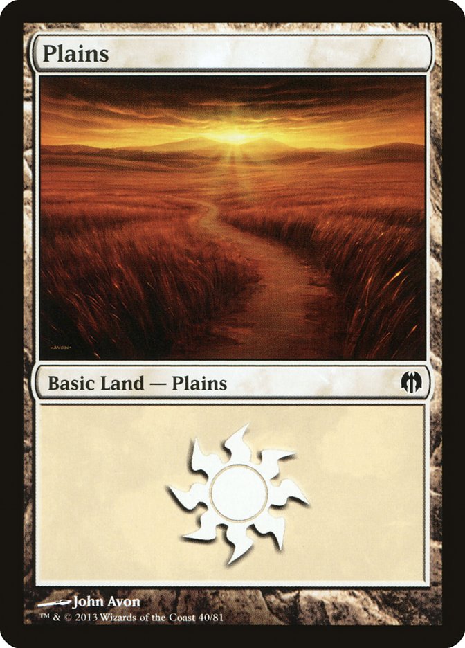 Plains (40) [Duel Decks: Heroes vs. Monsters] | Gate City Games LLC