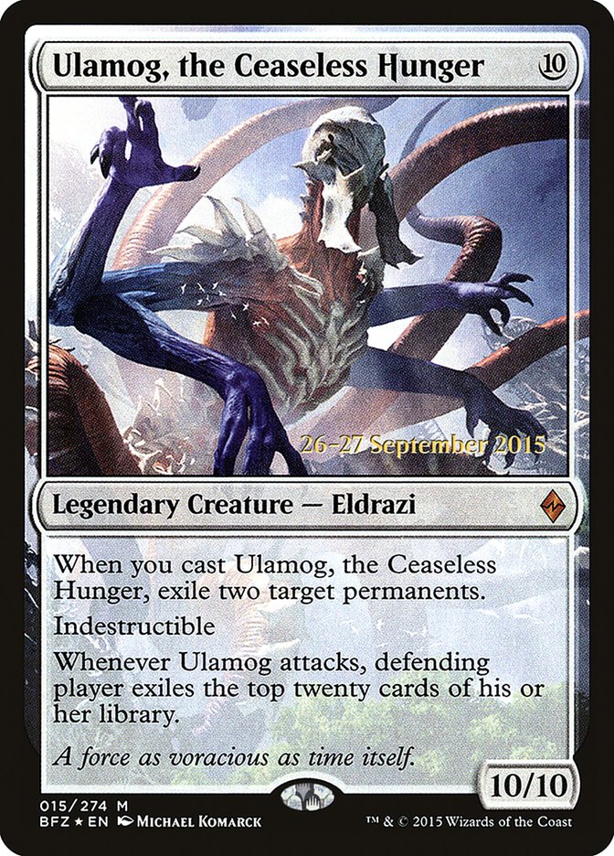 Ulamog, the Ceaseless Hunger [Battle for Zendikar Prerelease Promos] | Gate City Games LLC