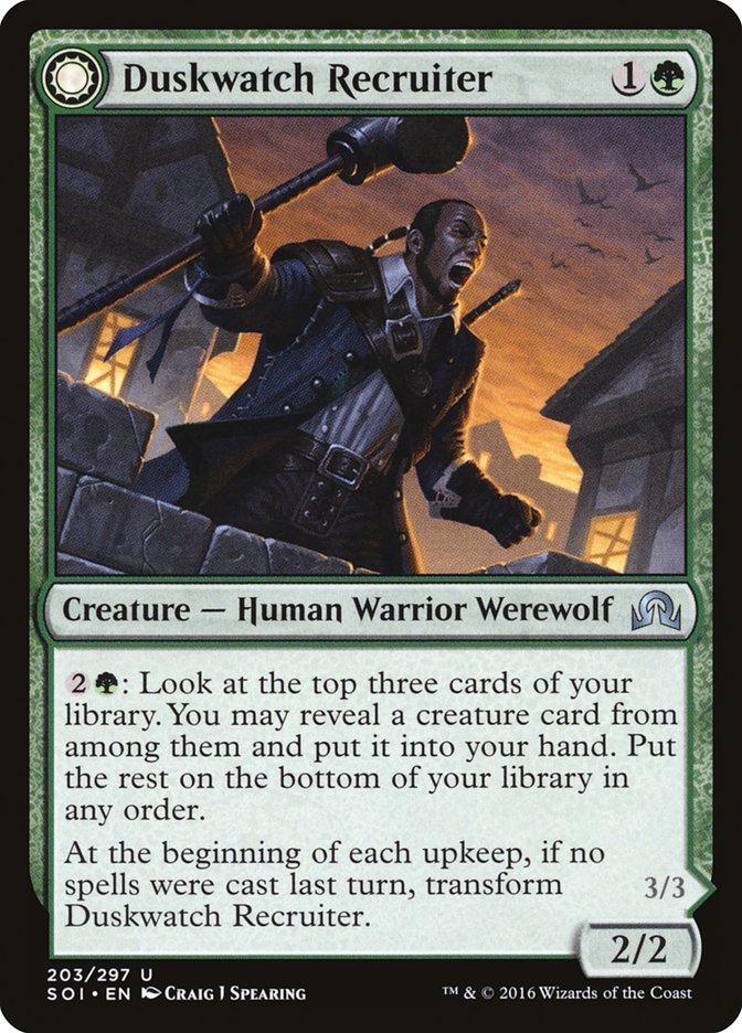 Duskwatch Recruiter // Krallenhorde Howler [Shadows over Innistrad] | Gate City Games LLC