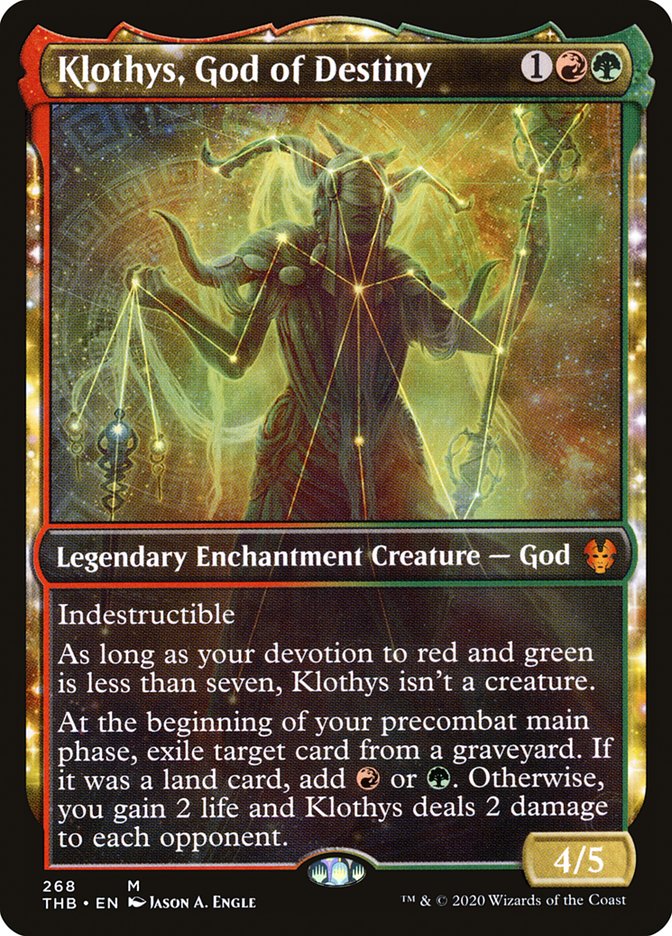 Klothys, God of Destiny (Showcase) [Theros Beyond Death] | Gate City Games LLC