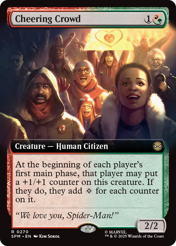 Cheering Crowd (Extended Art) [Marvel's Spider-Man] | Gate City Games LLC