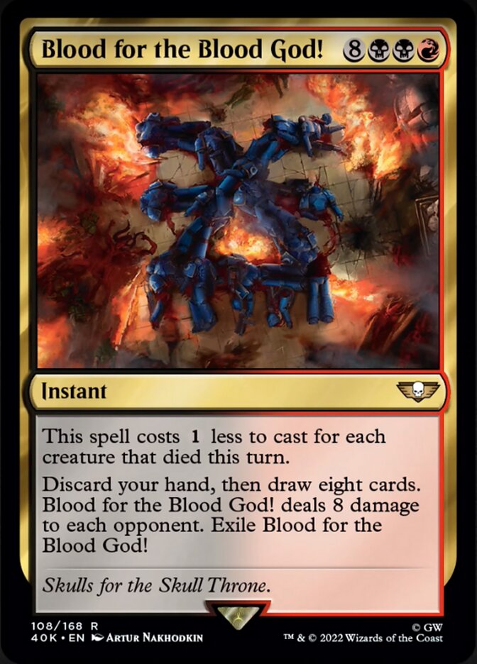 Blood for the Blood God! (Surge Foil) [Warhammer 40,000] | Gate City Games LLC