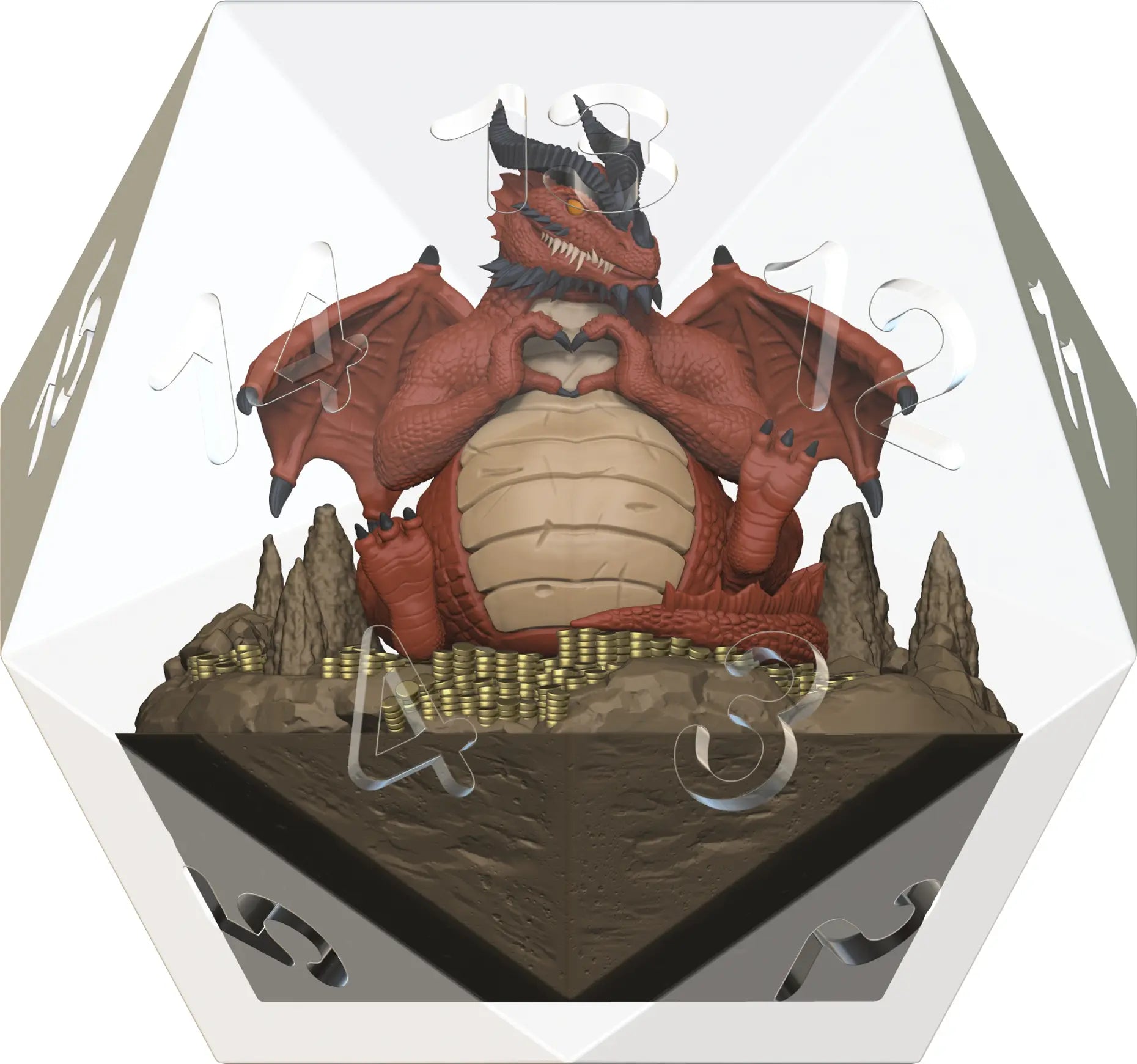 Sirius Dice D & D Scenic 55mm D20- Themberchaud | Gate City Games LLC