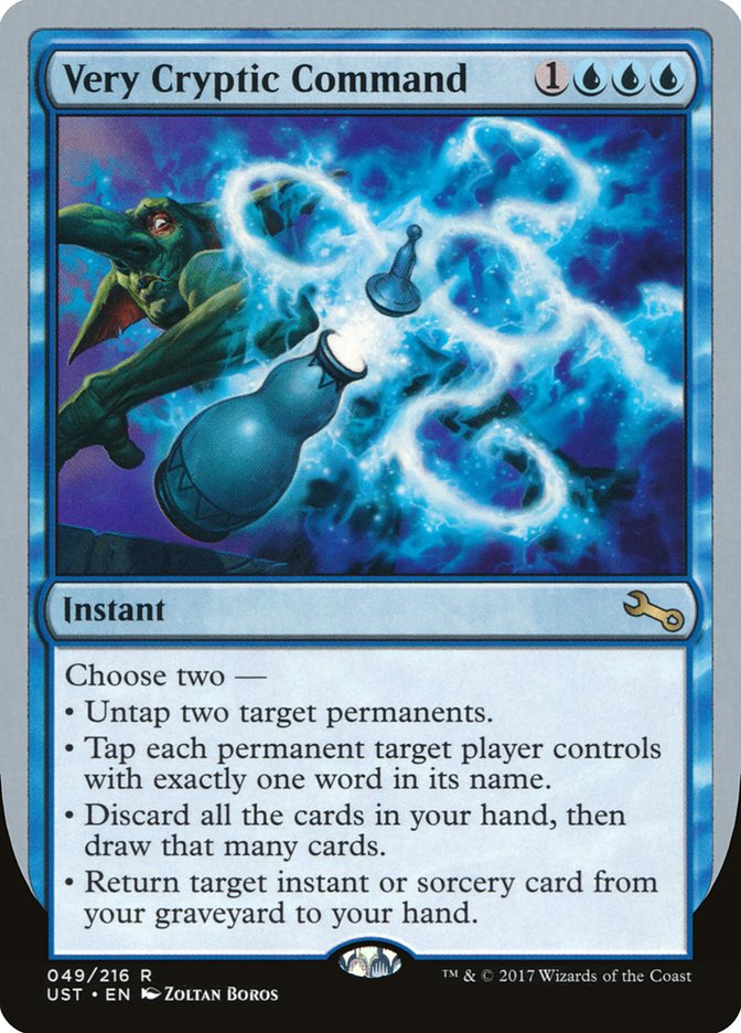 Very Cryptic Command (Untap) [Unstable] | Gate City Games LLC