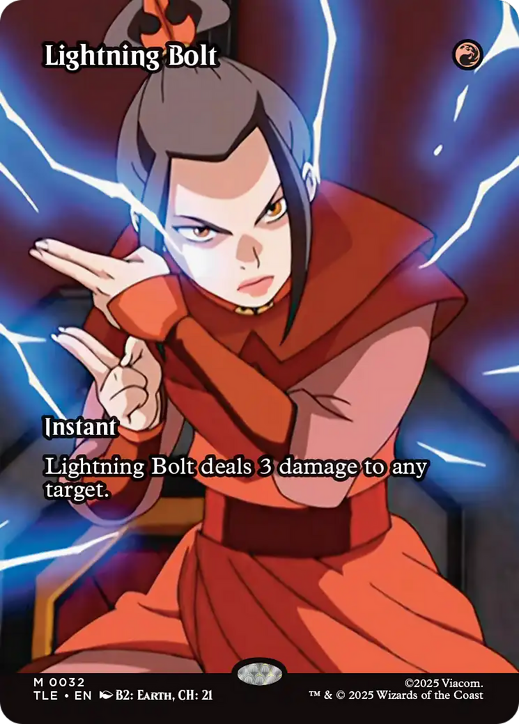 Lightning Bolt (Borderless) [Avatar: The Last Airbender: Eternal-Legal] | Gate City Games LLC