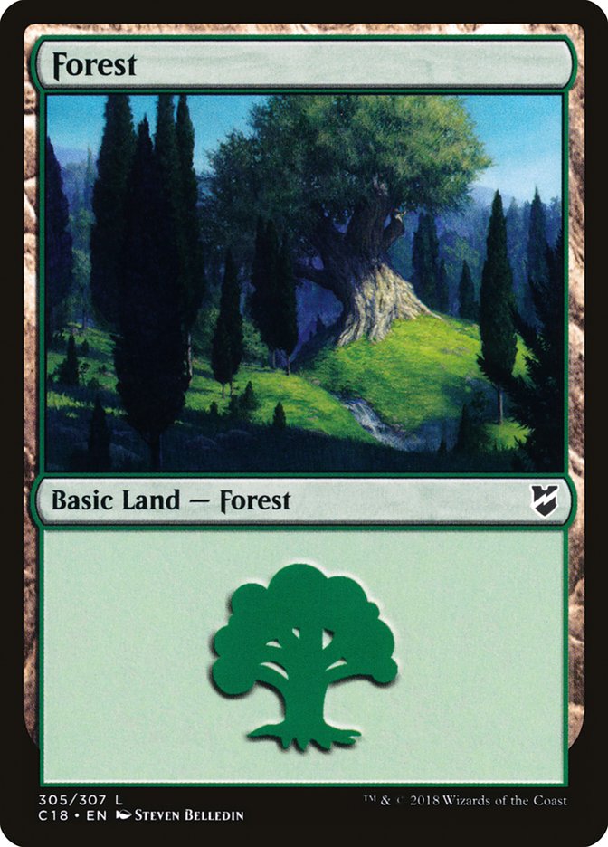 Forest (305) [Commander 2018] | Gate City Games LLC