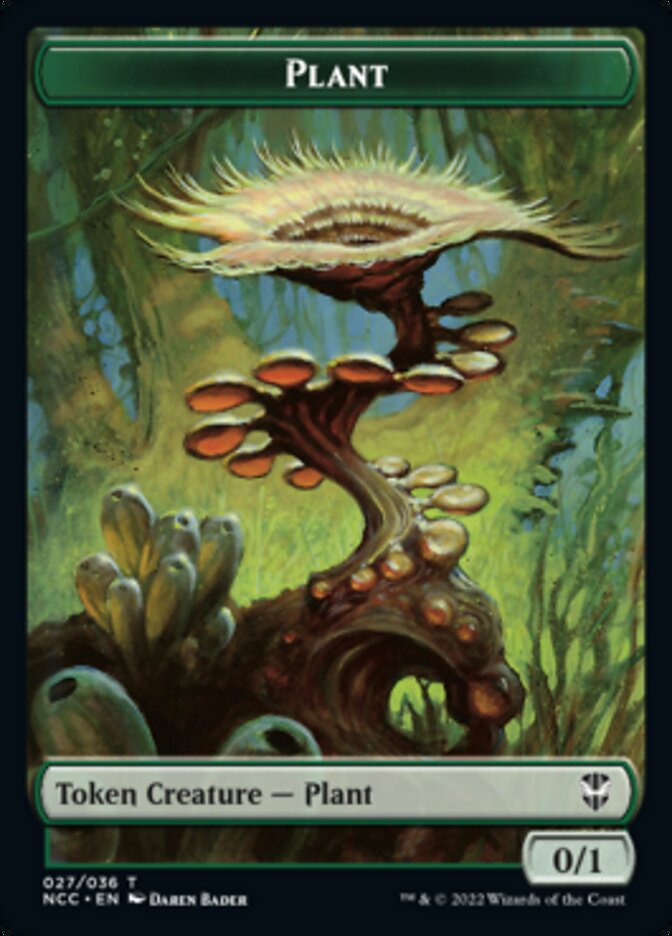 Plant // Citizen Double-Sided Token [Streets of New Capenna Commander Tokens] | Gate City Games LLC