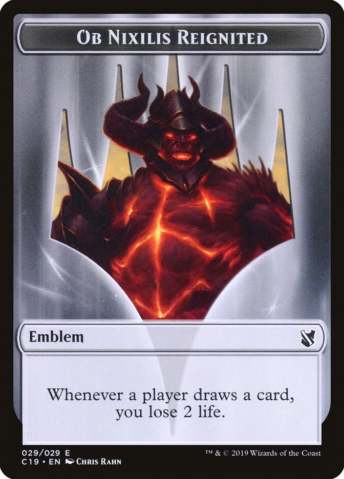 Ob Nixilis Reignited Emblem [Commander 2019 Tokens] | Gate City Games LLC