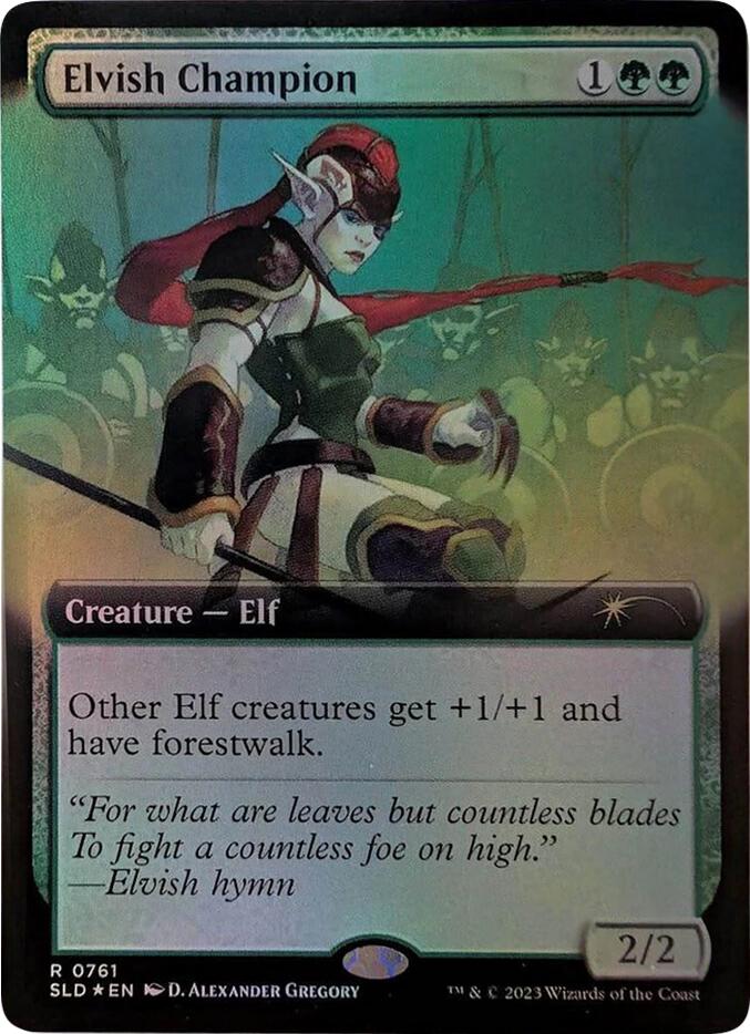 Elvish Champion (Extended Art) [Secret Lair Drop Series] | Gate City Games LLC
