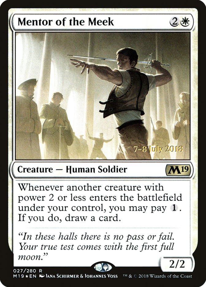 Mentor of the Meek [Core Set 2019 Prerelease Promos] | Gate City Games LLC