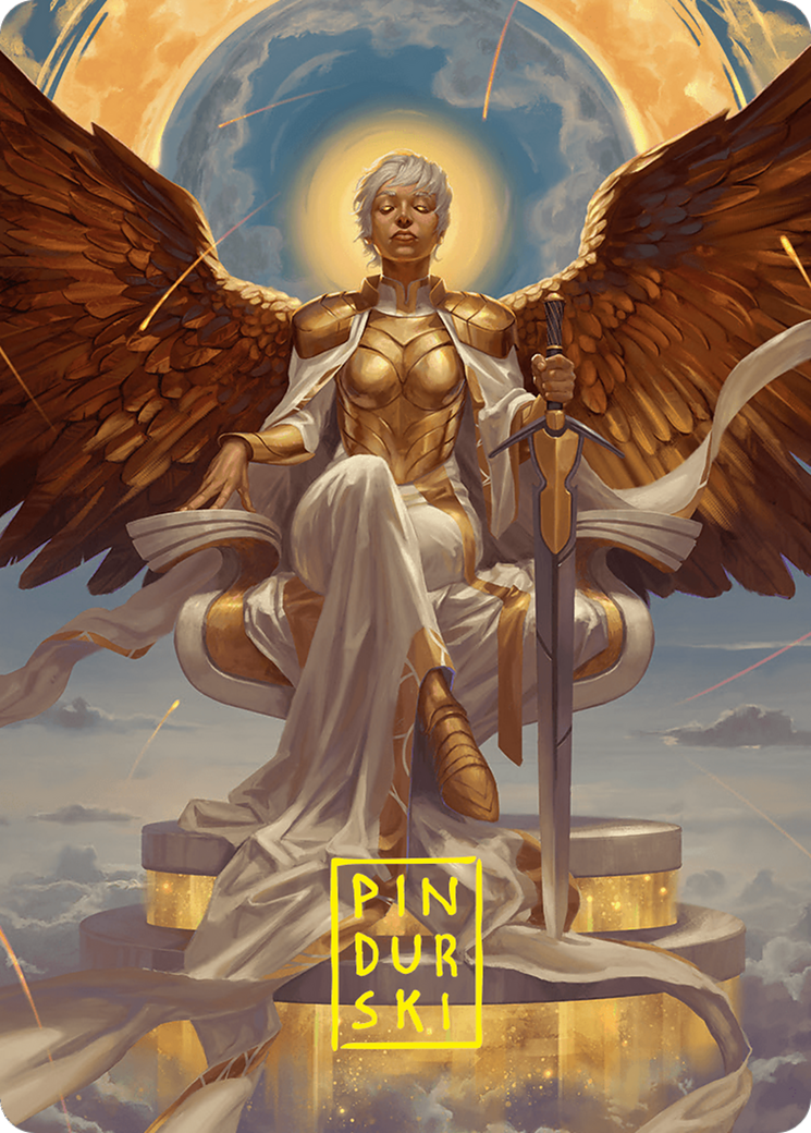 Herald of Eternal Dawn Art Card (27/54) (Gold-Stamped Signature) [Foundations Art Series] | Gate City Games LLC