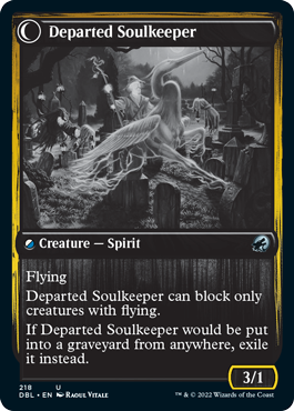 Devoted Grafkeeper // Departed Soulkeeper [Innistrad: Double Feature] | Gate City Games LLC