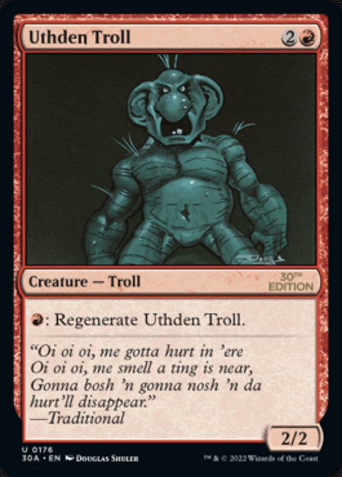 Uthden Troll [30th Anniversary Edition] | Gate City Games LLC