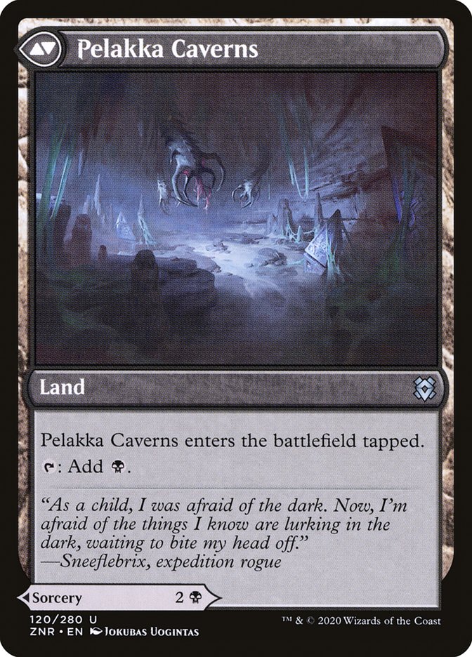 Pelakka Predation // Pelakka Caverns [Zendikar Rising] | Gate City Games LLC