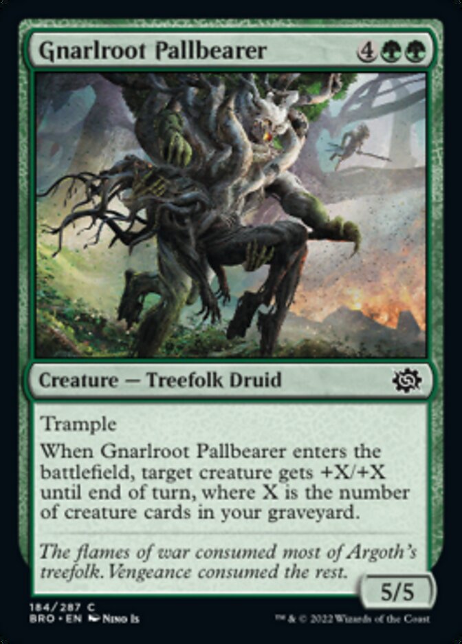 Gnarlroot Pallbearer [The Brothers' War] | Gate City Games LLC