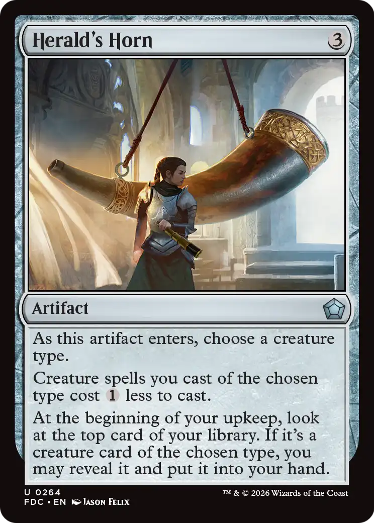 Herald's Horn [Foundations Commander] | Gate City Games LLC
