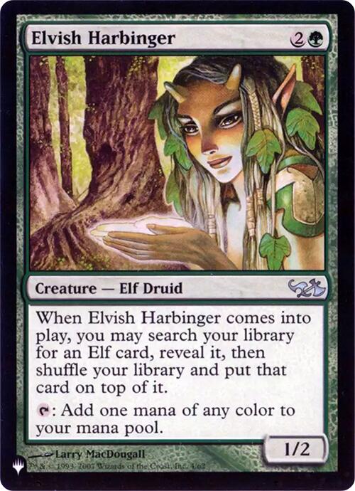 Elvish Harbinger (Retro Frame) [The List] | Gate City Games LLC