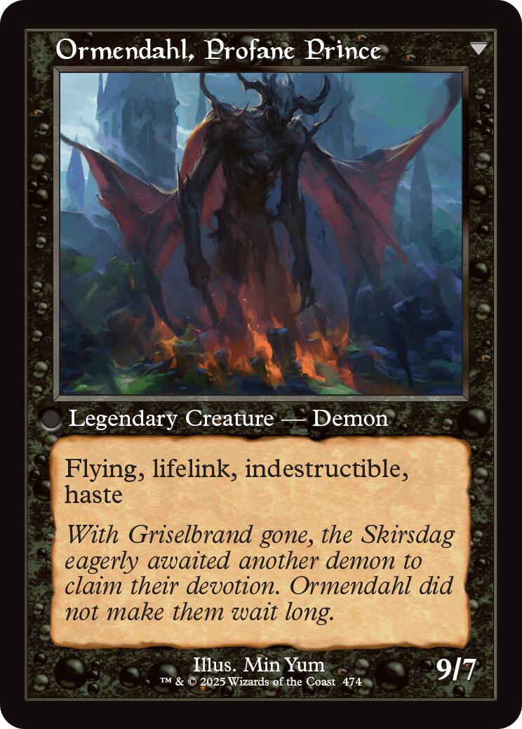 Westvale Abbey // Ormendahl, Profane Prince (Retro Frame) [Innistrad Remastered] | Gate City Games LLC