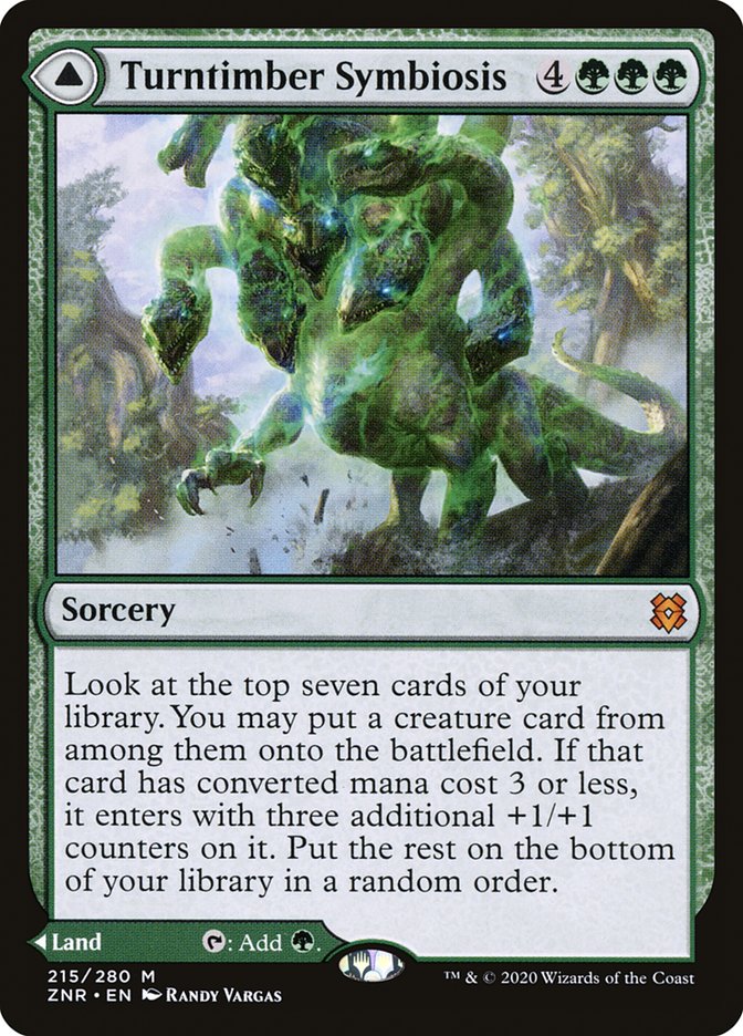 Turntimber Symbiosis // Turntimber, Serpentine Wood [Zendikar Rising] | Gate City Games LLC