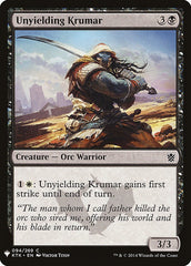 Unyielding Krumar [Mystery Booster] | Gate City Games LLC