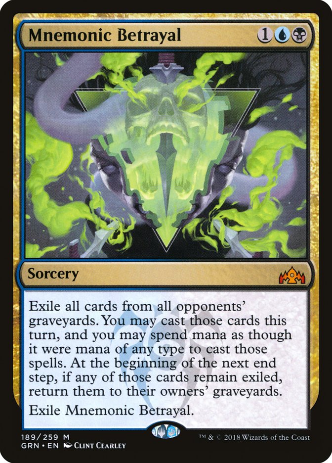 Mnemonic Betrayal [Guilds of Ravnica] | Gate City Games LLC