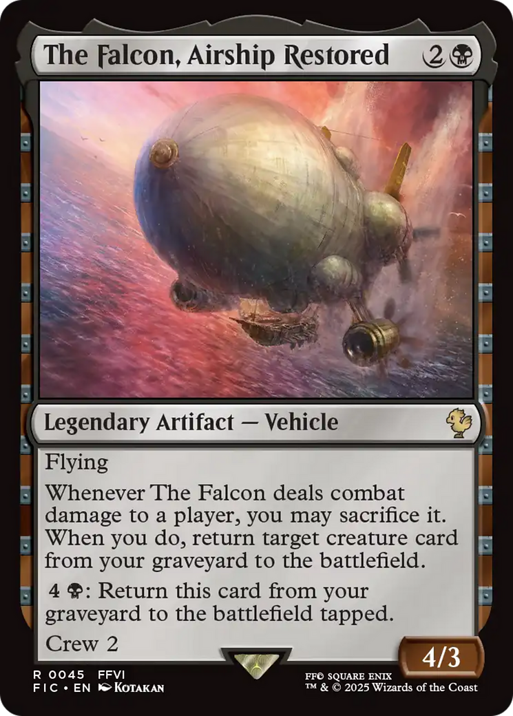 The Falcon, Airship Restored [FINAL FANTASY Commander] | Gate City Games LLC