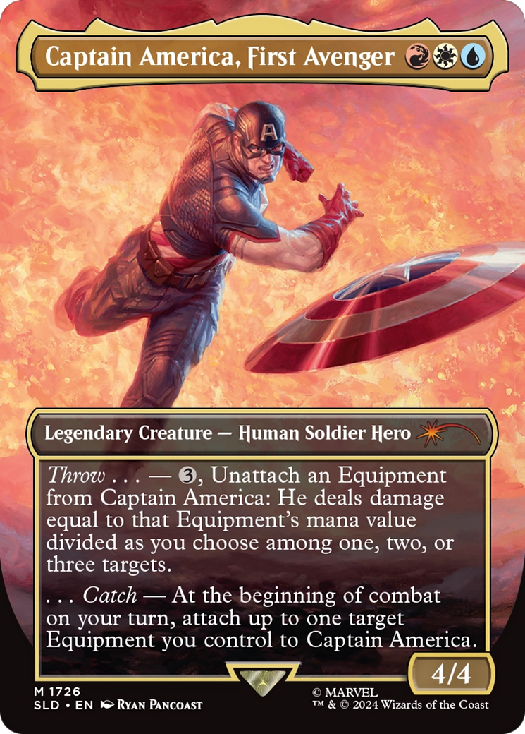 Captain America, First Avenger (Rainbow Foil) [Secret Lair Drop Series] | Gate City Games LLC