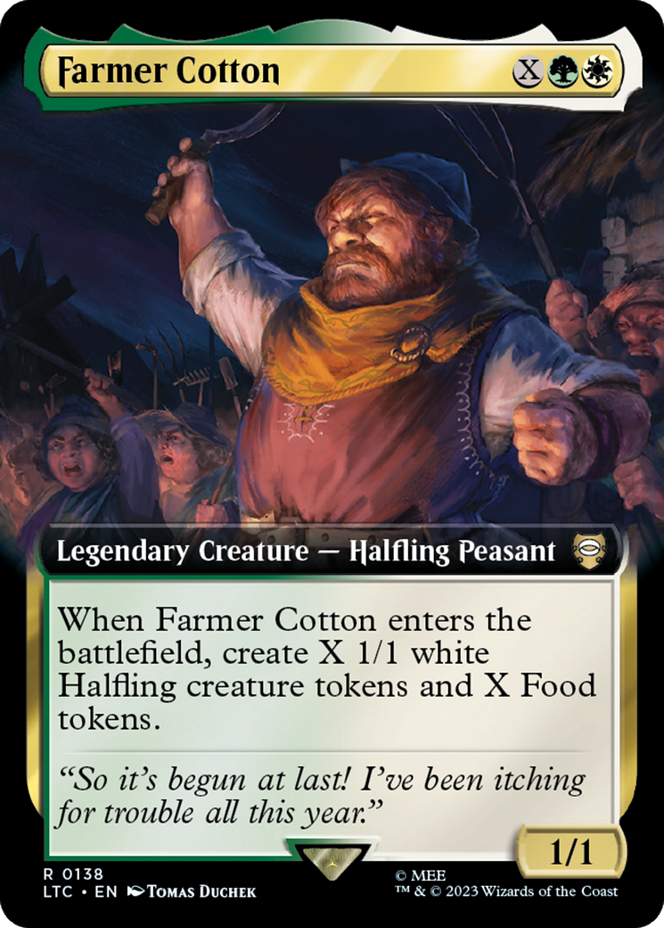 Farmer Cotton (Extended Art) [The Lord of the Rings: Tales of Middle-Earth Commander] | Gate City Games LLC