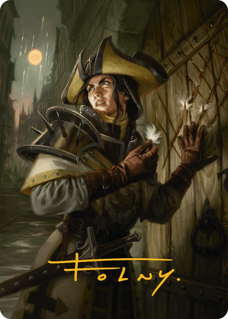 Thraben Inspector Art Card (Gold-Stamped Signature) [Innistrad Remastered Art Series] | Gate City Games LLC