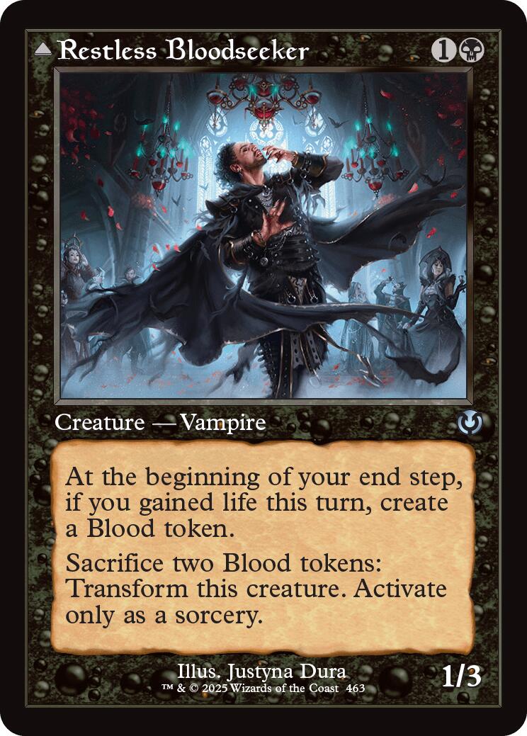 Restless Bloodseeker // Bloodsoaked Reveler (Retro Frame) [Innistrad Remastered] | Gate City Games LLC