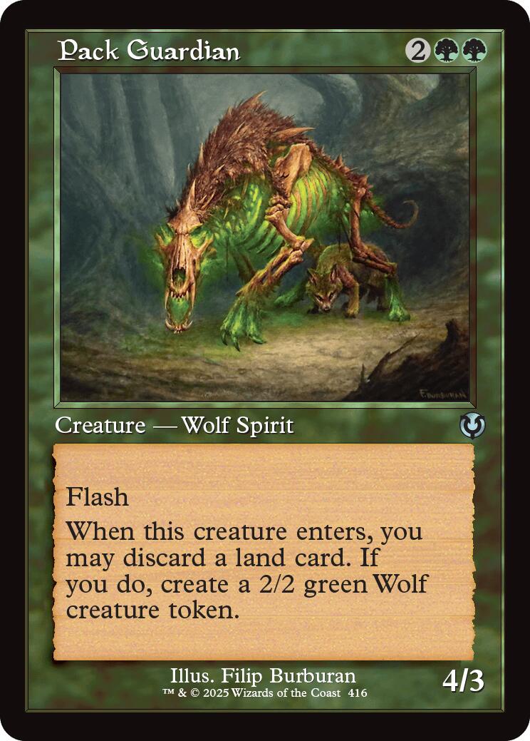 Pack Guardian (Retro Frame) [Innistrad Remastered] | Gate City Games LLC
