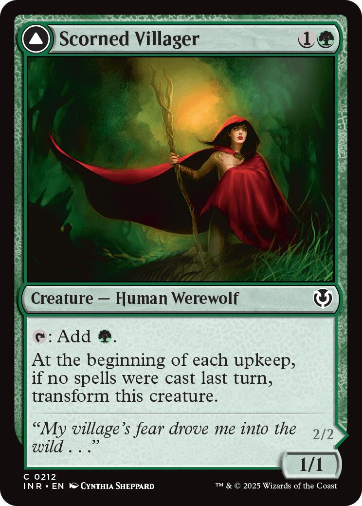 Scorned Villager // Scrounged Scythe [Innistrad Remastered] | Gate City Games LLC
