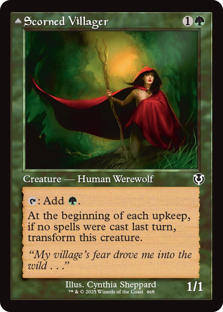 Scorned Villager // Scrounged Scythe (Retro Frame) [Innistrad Remastered] | Gate City Games LLC