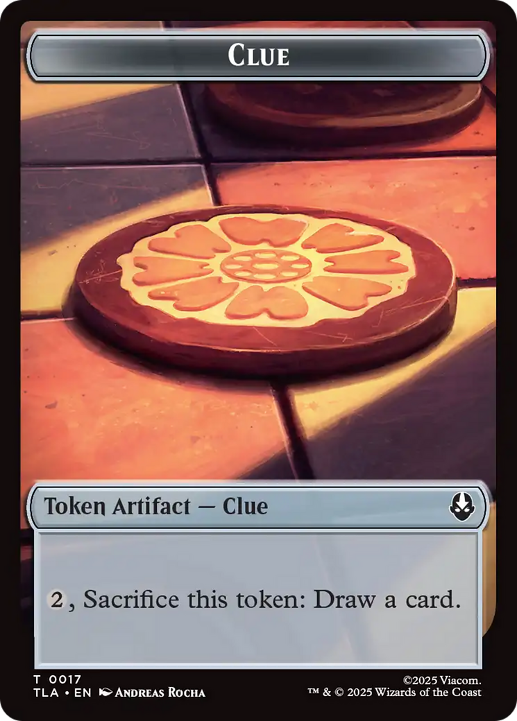 Monk // Clue (0017) Double-Sided Token [Avatar: The Last Airbender Tokens] | Gate City Games LLC
