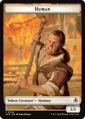 Spirit // Human (0002) Double-Sided Token [Innistrad Remastered Tokens] | Gate City Games LLC