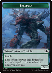 Treefolk // Emblem - Wrenn and Seven Double-Sided Token [Innistrad Remastered Tokens] | Gate City Games LLC