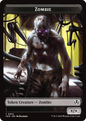 Zombie (0011) // Zombie (0012) Double-Sided Token [Innistrad Remastered Tokens] | Gate City Games LLC