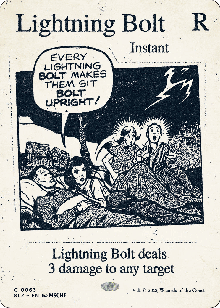 Lightning Bolt (0063) [Secret Lair x MSCHF: The Zeta Set] | Gate City Games LLC