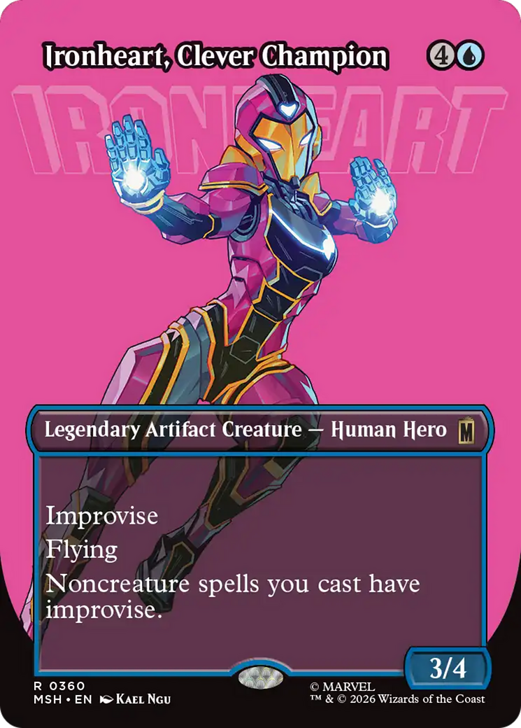 Ironheart, Clever Champion (Borderless) [Marvel Super Heroes] | Gate City Games LLC