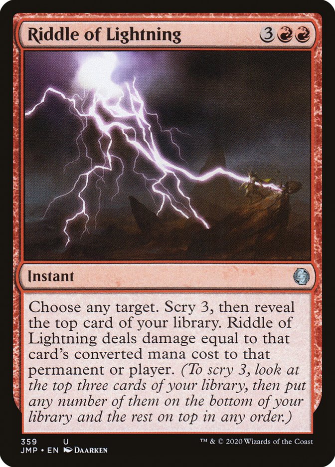 Riddle of Lightning [Jumpstart] | Gate City Games LLC