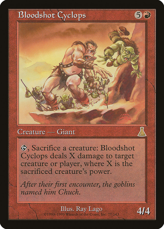 Bloodshot Cyclops [Urza's Destiny] | Gate City Games LLC