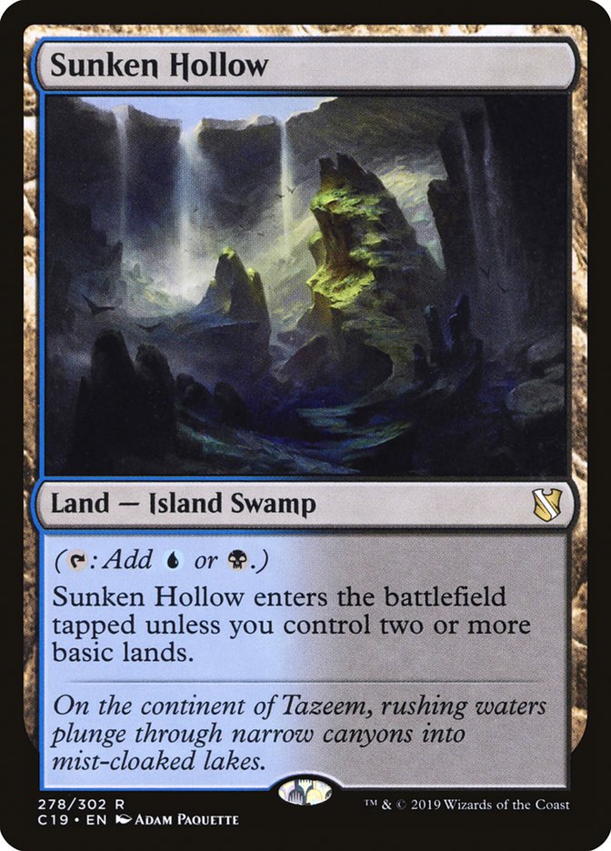 Sunken Hollow [Commander 2019] | Gate City Games LLC