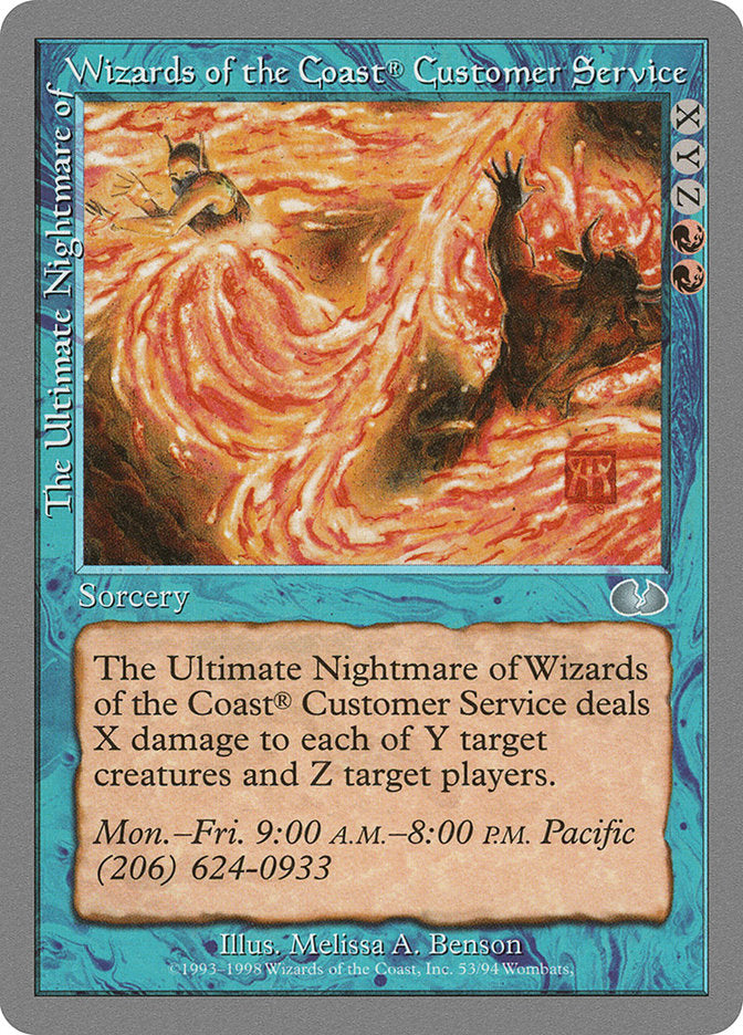 The Ultimate Nightmare of Wizards of the Coast® Customer Service [Unglued] | Gate City Games LLC