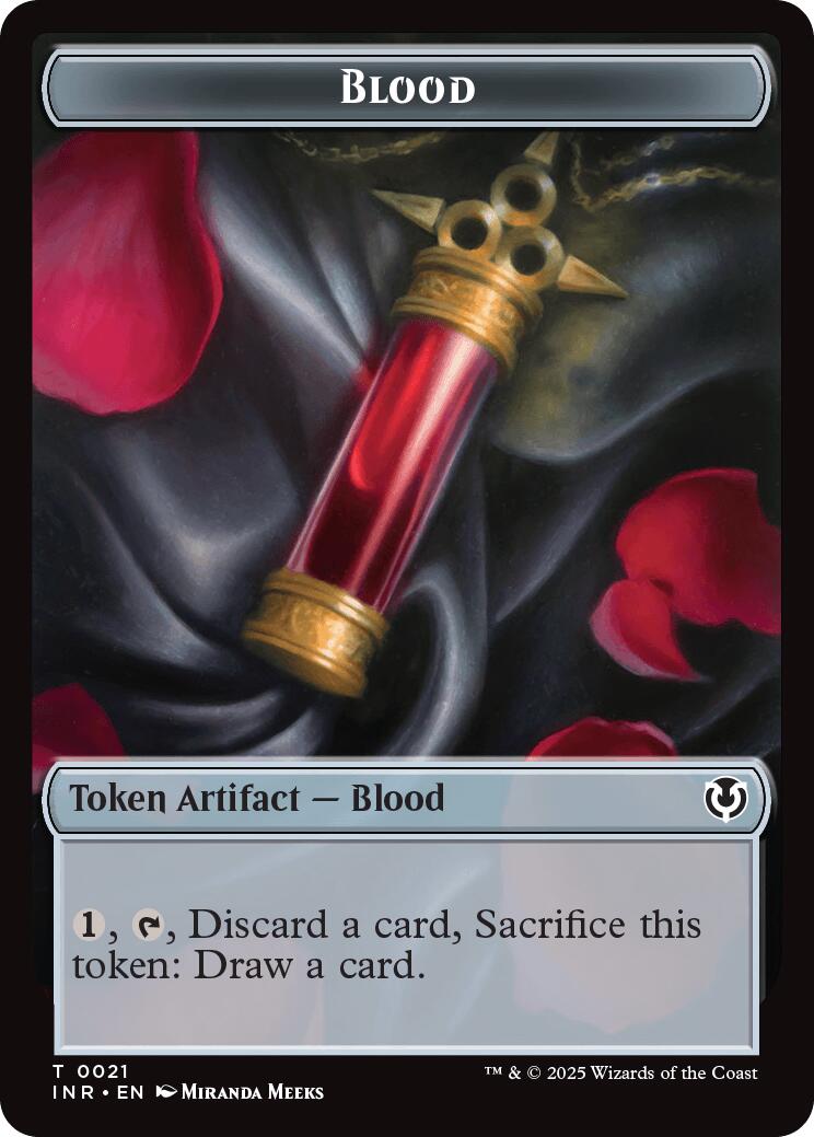 Blood // Vampire (0007) Double-Sided Token [Innistrad Remastered Tokens] | Gate City Games LLC