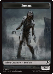 Zombie (0010) // Blood Double-Sided Token [Innistrad Remastered Tokens] | Gate City Games LLC