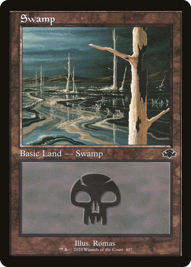 Swamp (407) (Retro) [Dominaria Remastered] | Gate City Games LLC
