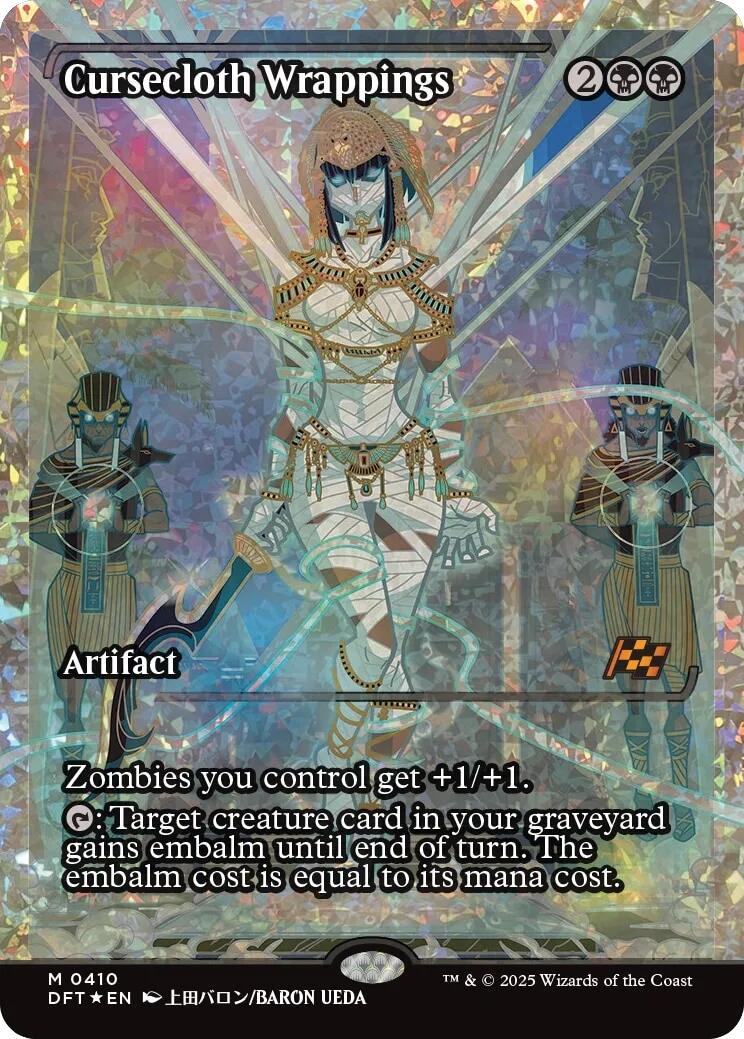 Cursecloth Wrappings (Showcase Fracture Foil) (Japanese) [Aetherdrift] | Gate City Games LLC