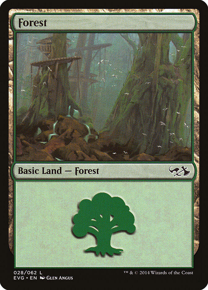 Forest (28) (Elves vs. Goblins) [Duel Decks Anthology] | Gate City Games LLC