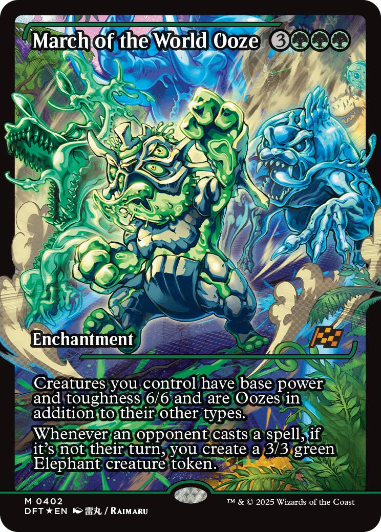 March of the World Ooze (Showcase) (Japanese) [Aetherdrift] | Gate City Games LLC