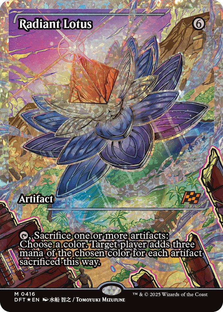 Radiant Lotus (Showcase Fracture Foil) (Japanese) [Aetherdrift] | Gate City Games LLC